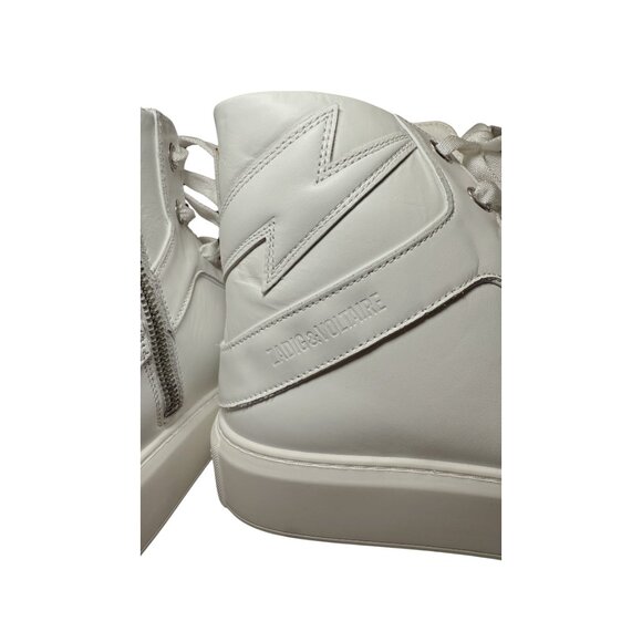 Zadig & Voltaire ZV1747 High Flash High-Top Platform Sneakers New in Box - Picture 8 of 11
